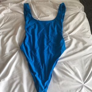 Blue one piece